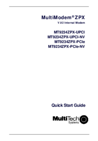 Per vedere il documento Multitech MT9234ZPX-UPCI Specifiche